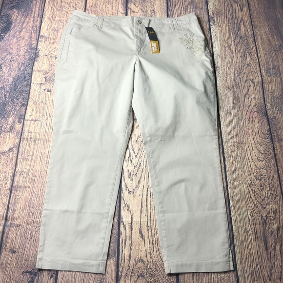 lee platinum tailored chino pants